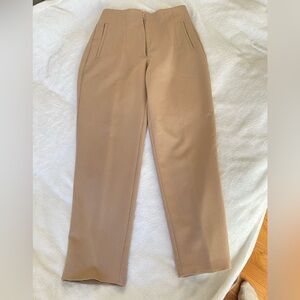 Zara high waisted pants M light brown